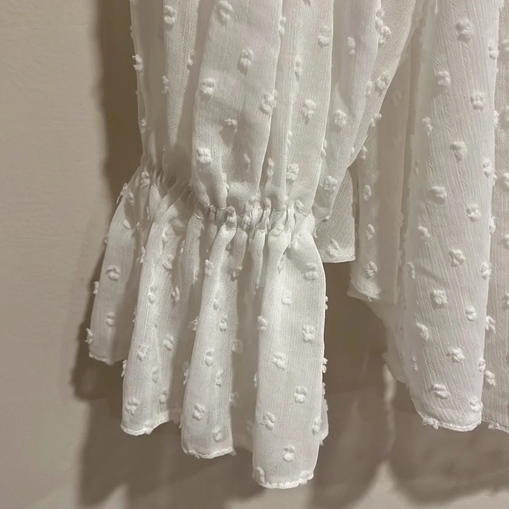 ASOS Maternity White Ruffle Blouse - Picture 3 of 5